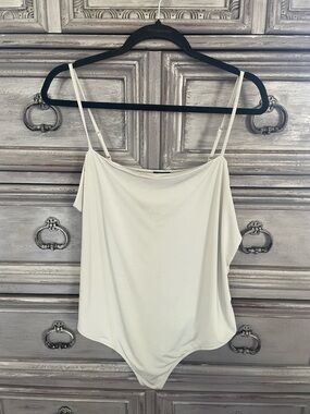 Express Light Green Spaghetti Strap Bodysuit